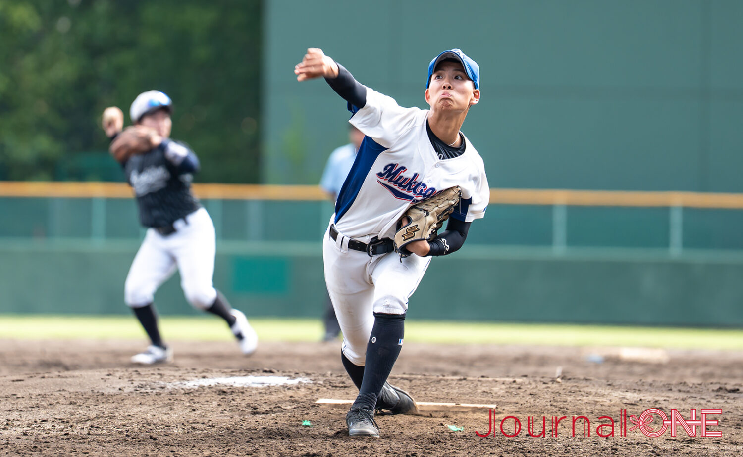 大学選抜の前中志穂主将（武庫川女子大）が最終回を3人で抑えた-Journal-ONE撮影