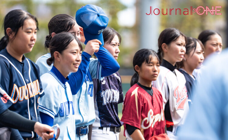 女子軟式野球ジャパンカップの前に開催された選抜戦-Journal-ONE撮影