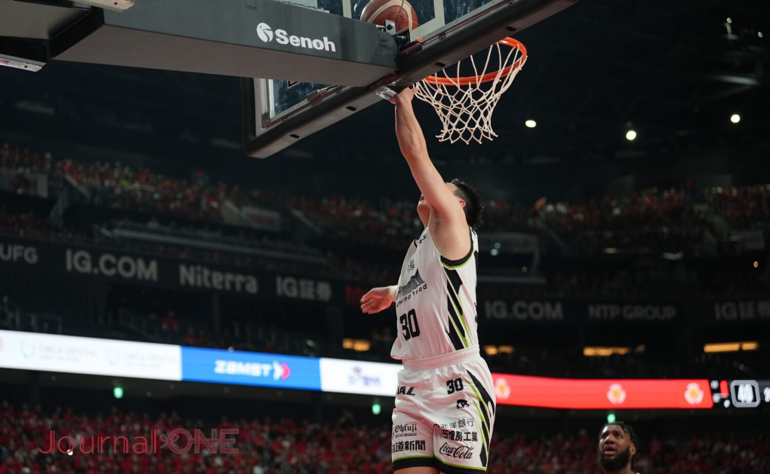 幸先良くBリーグ初得点を挙げた富永だったが-Journal-ONE撮影
