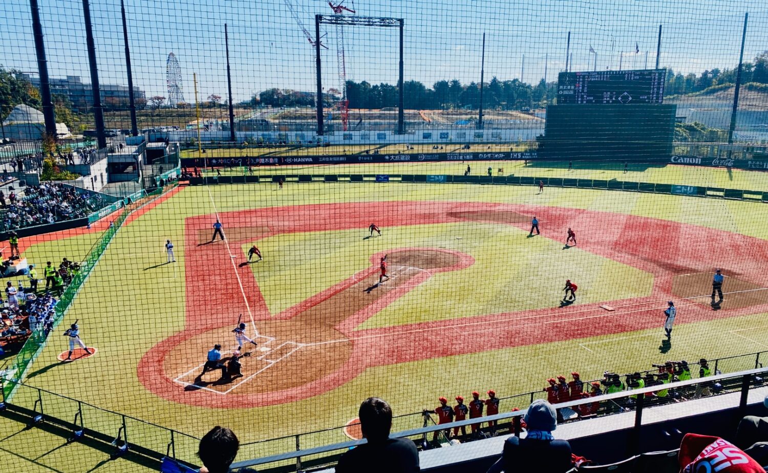 JDリーグが開催されたジャイアンツタウンスタジアム全景-永瀬和志撮影