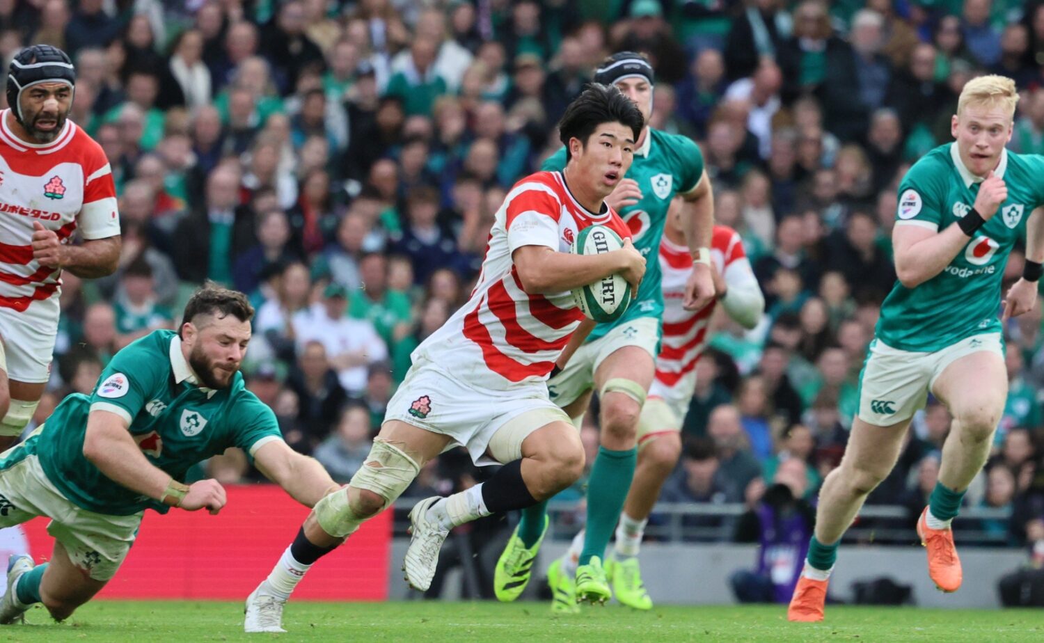 ラグビー日本代表・矢高の激走