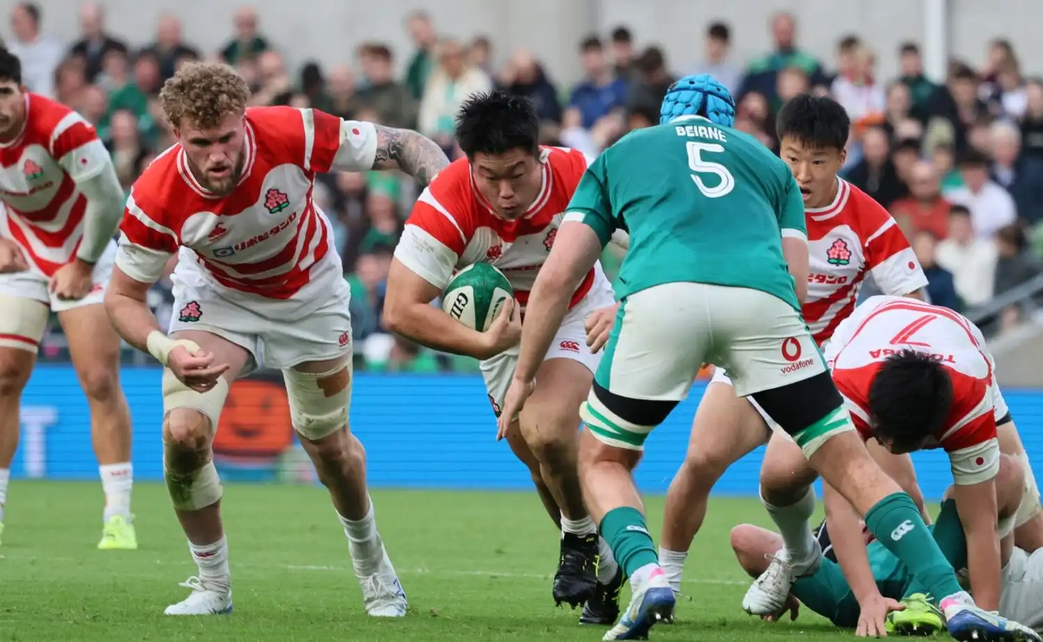 ラグビー日本代表、欧州遠征第2戦でアイルランドに完敗