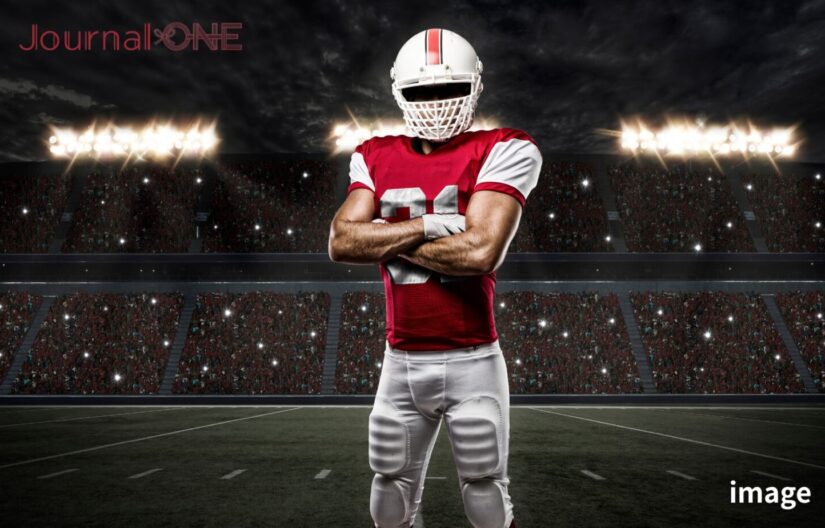 NFLポジション別有名選手を象徴するアメリカンフットボール選手とスタジアム