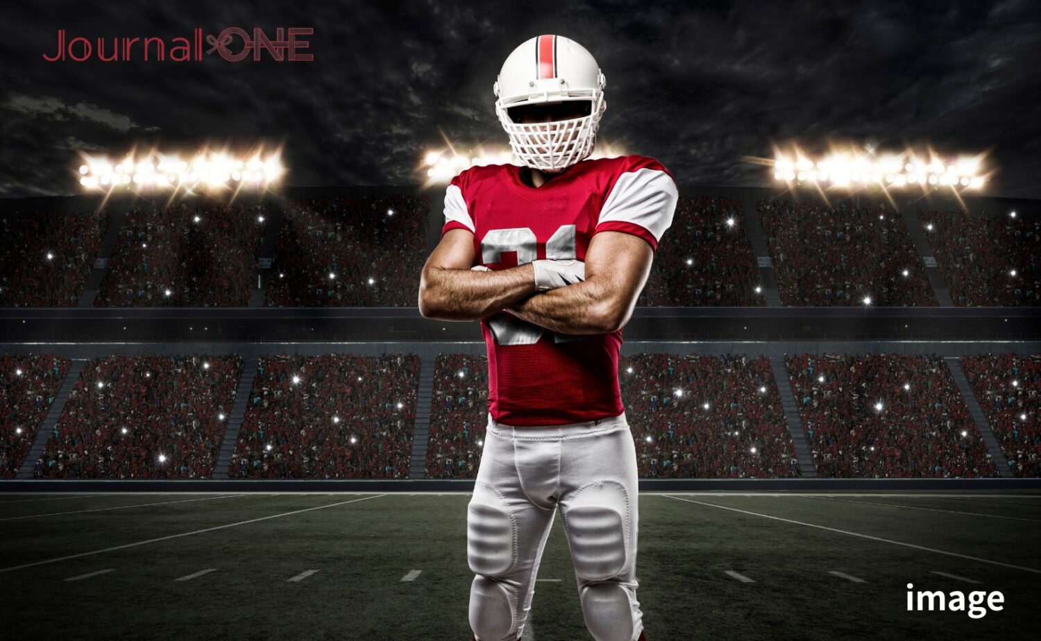 NFLポジション別有名選手を象徴するアメリカンフットボール選手とスタジアム