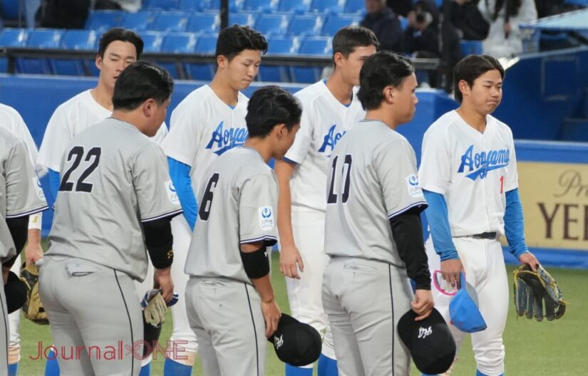 八戸学院大学と青山学院大学が対戦した明治神宮野球大会準決勝