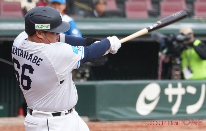 渡部健人(元西武)が左越え本塁打を放ったエイブルトライアウト2025