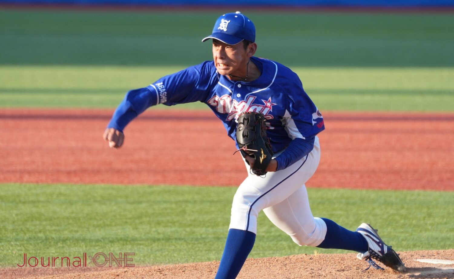 明治神宮野球大会に先発した神宮僚介（東農大オホーツク）-Journal-ONE撮影