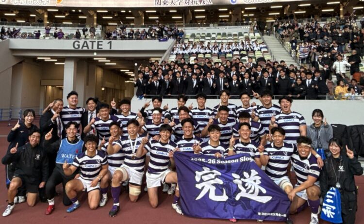 大学ラグビー5年ぶりに関東大学対抗戦を制した明治大学