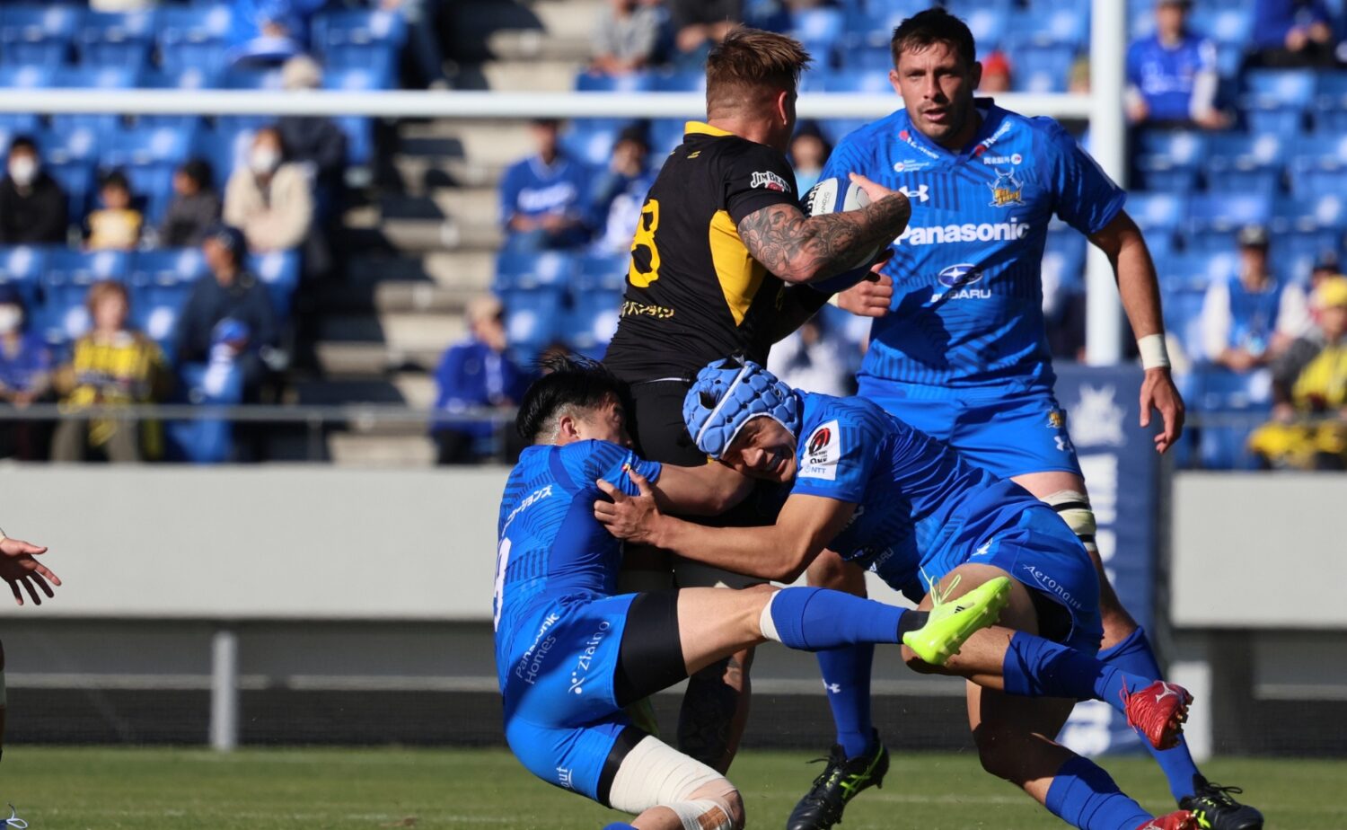 ワイルドナイツとサンゴリアスのトレーニングマッチ