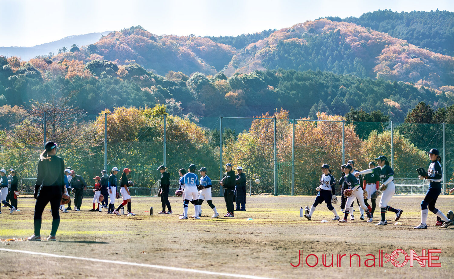 ソフトボールのイベントが開催された天城ふるさと広場