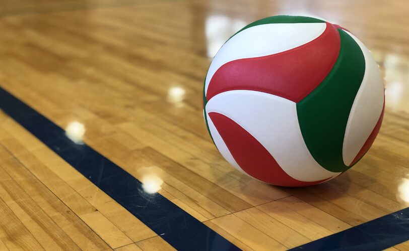 試合会場のバレーボールのイメージ