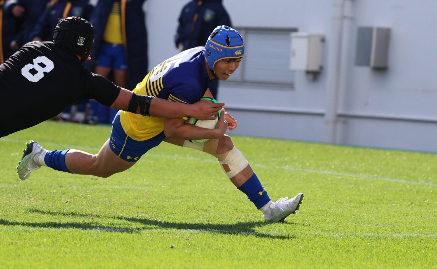 花園ラグビー準々決勝で前半からリードを奪った京都成章