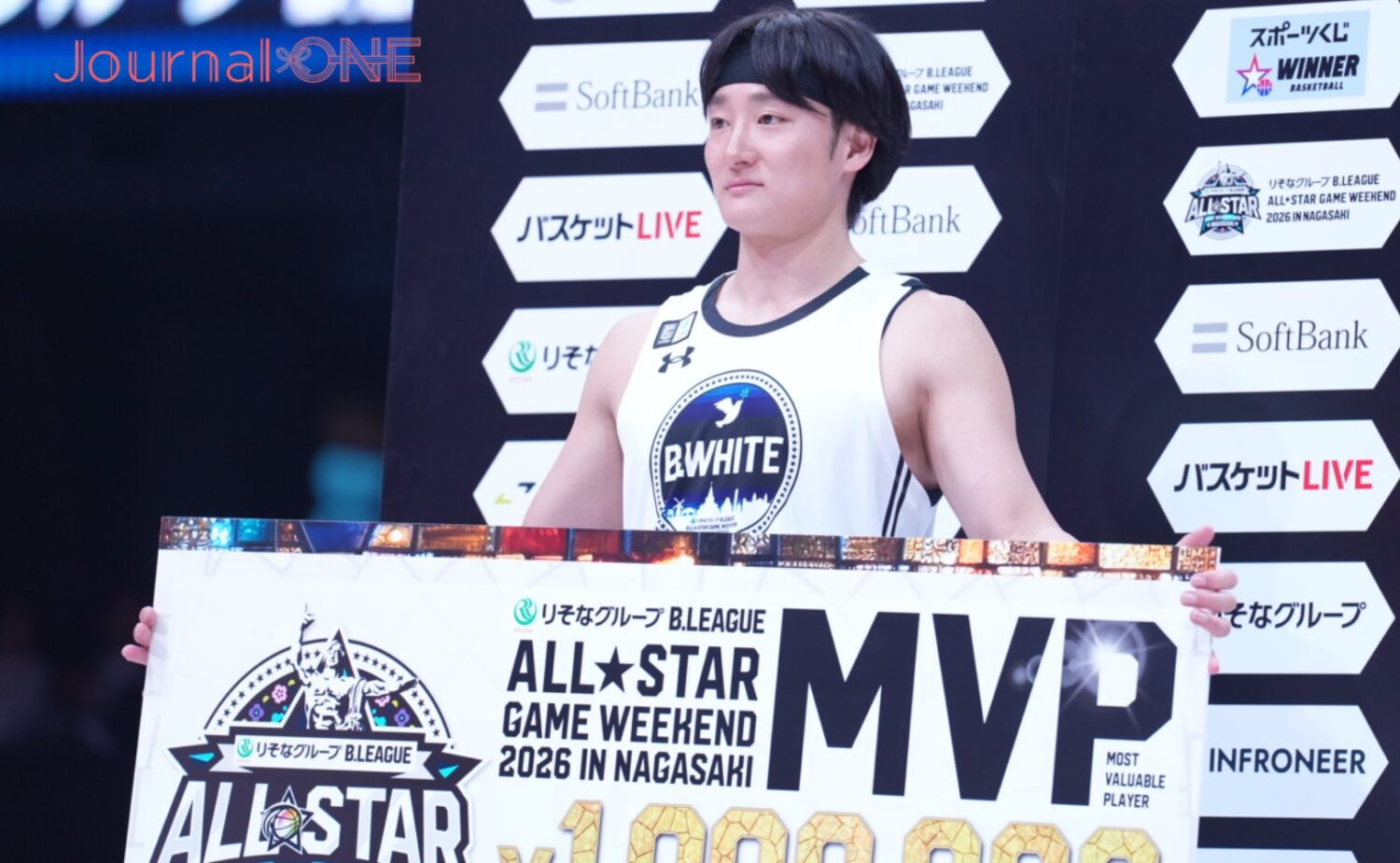 BリーグオールスターでMVPを獲得した田中大貴