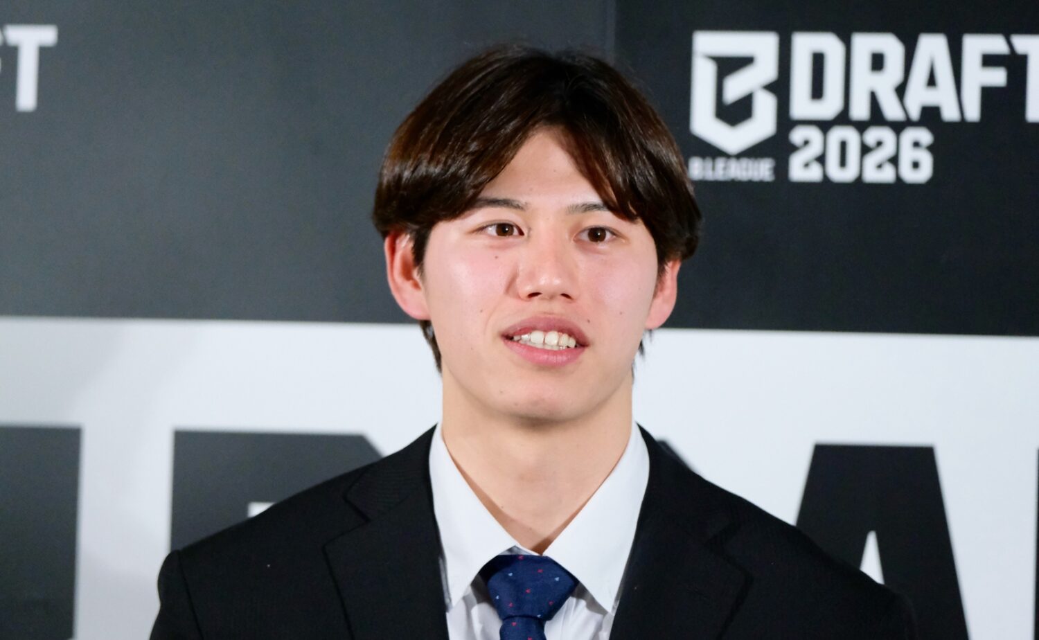 富山グラウジーズから3巡指名を受けた泉登翔