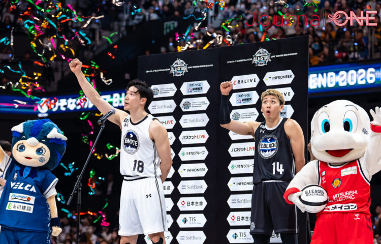 長崎ハピネスアリーナで開催されたBリーグ10周年オールスターの様子。