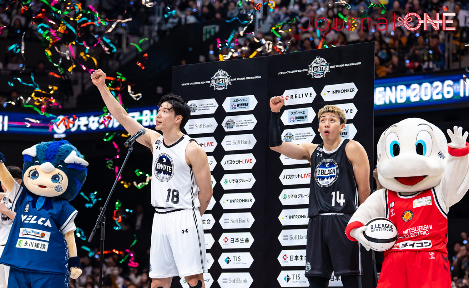 長崎ハピネスアリーナで開催されたBリーグ10周年オールスターの様子。