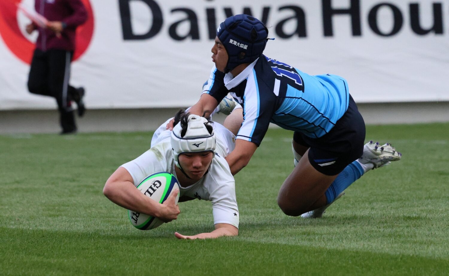 花園ラグビー準々決勝で 3連覇に一歩近づいた桐蔭学園