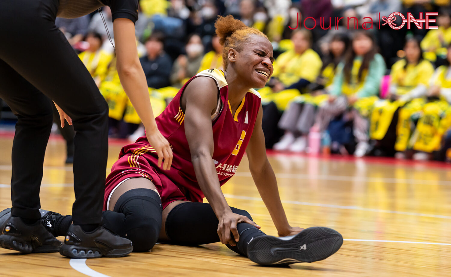 ユナイテッドカップ準々決勝｜痛みに顔を歪めるジェシー-Journal-ONE撮影