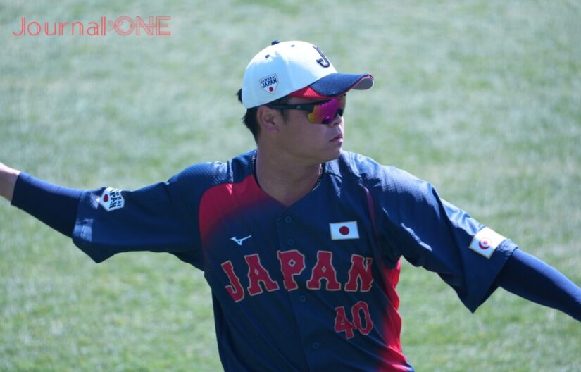 サポートメンバーとして調整する中山（巨人）-Journal-ONE撮影