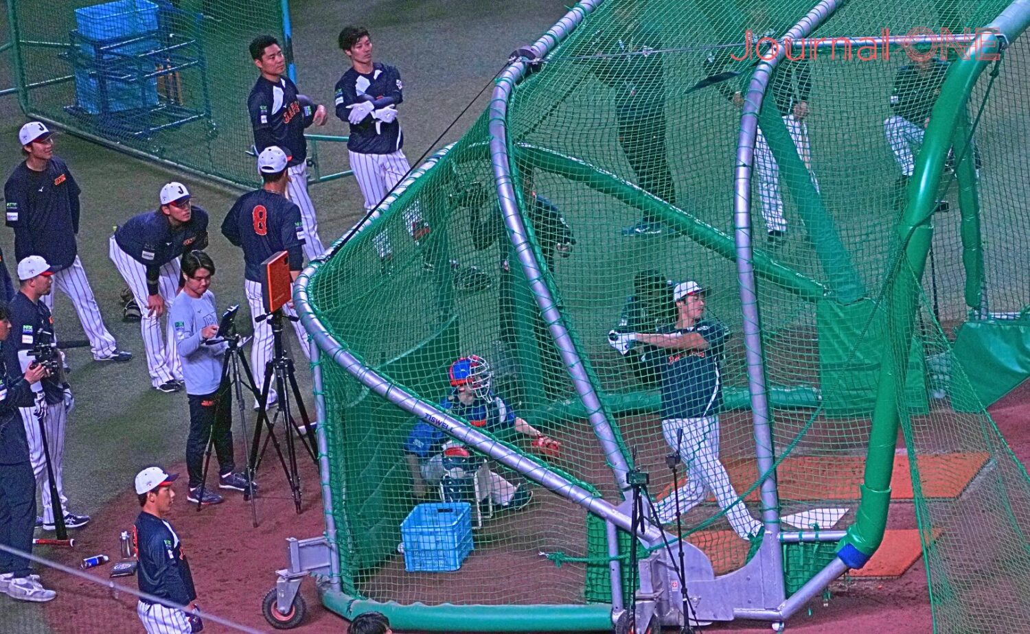 大谷翔平がフリー打撃で圧巻の11発を披露-Journal-ONE撮影