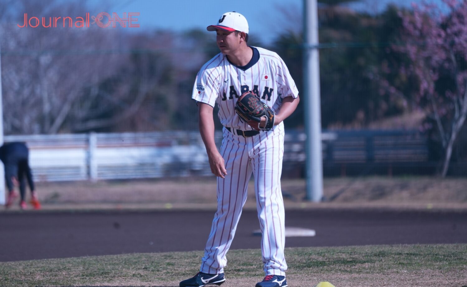 侍ジャパン 菅野は精力的に練習メニューをこなした-Journal-ONE撮影