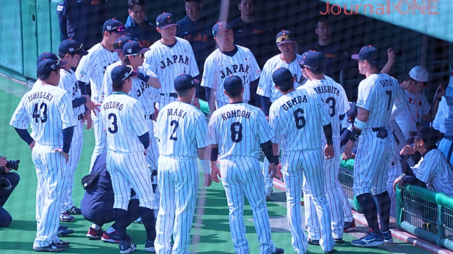 侍ジャパン 宮崎キャンプで初円陣-Journal-ONE撮影