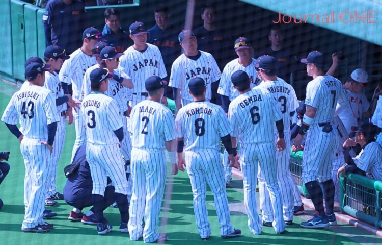 侍ジャパン 宮崎キャンプで初円陣-Journal-ONE撮影