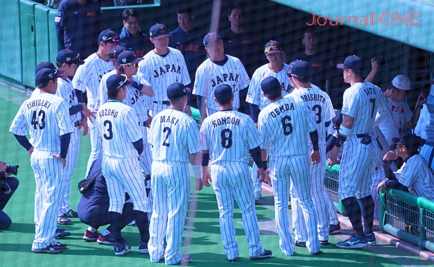 侍ジャパン 宮崎キャンプで初円陣-Journal-ONE撮影