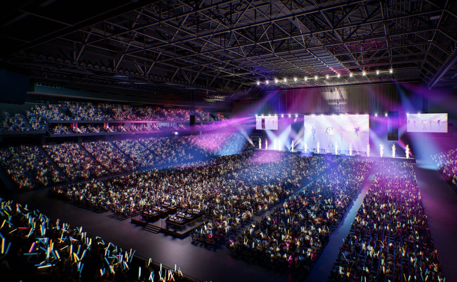 新秩父宮ラグビー場 音楽コンサート利用時提供：秩父宮ラグビー場株式会社