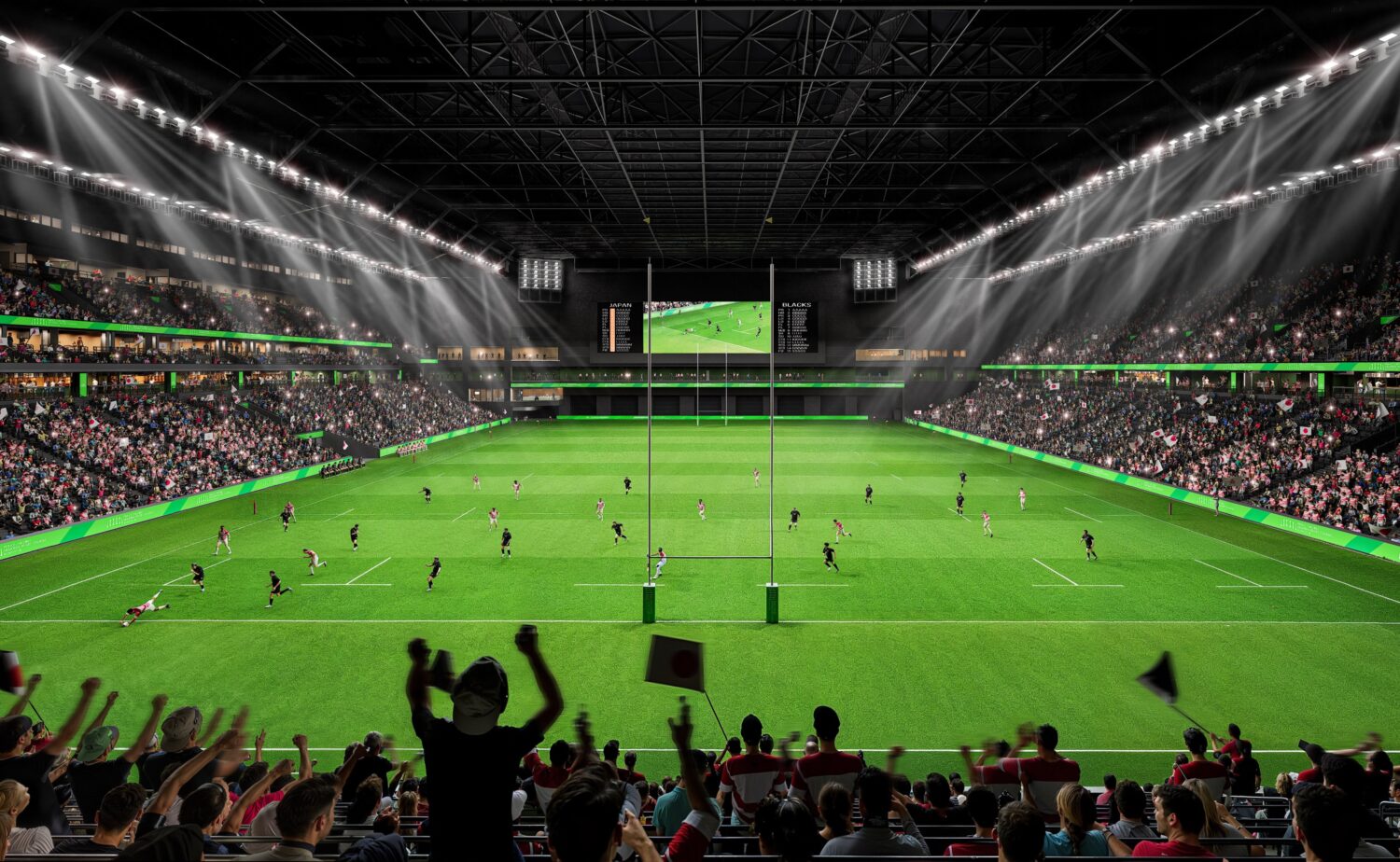 新秩父宮ラグビー場 ラグビー利用時　提供：秩父宮ラグビー場株式会社