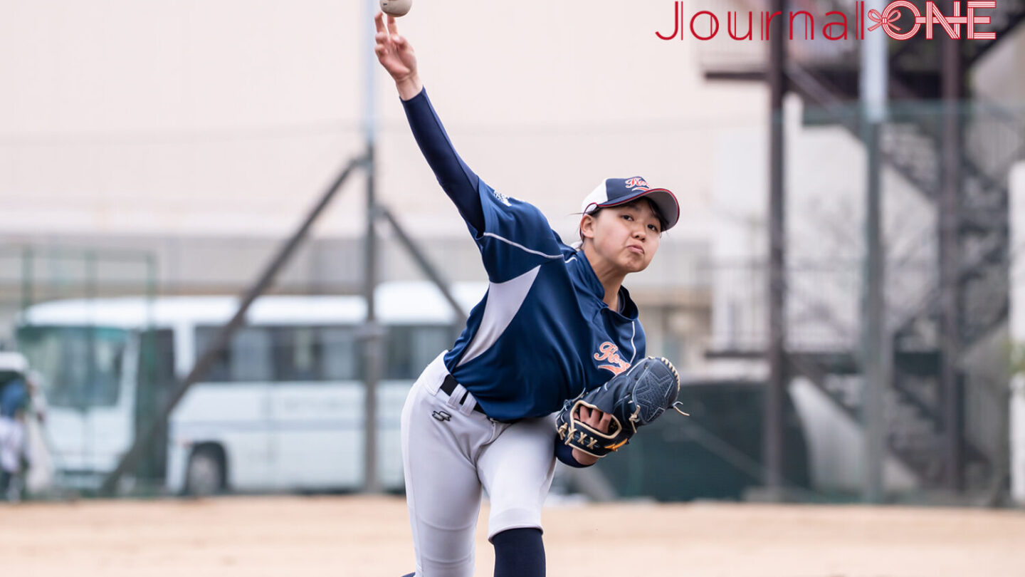 女子高校野球 選抜4連覇を狙う神戸弘陵の濱島葵-Journal-ONE撮影