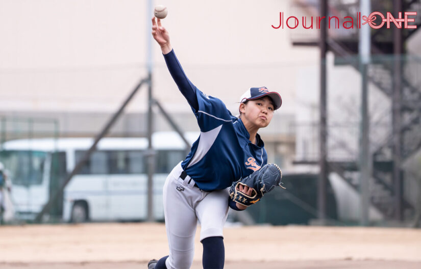 女子高校野球 選抜4連覇を狙う神戸弘陵の濱島葵-Journal-ONE撮影