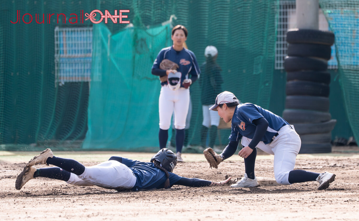 神戸弘陵のシート打撃は積極的な守備も見応えがある‐Journal-ONE撮影