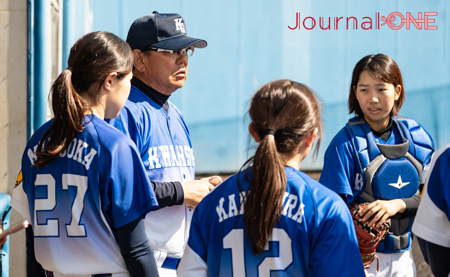 関西学院大学女子硬式野球部の清水徹郎監督-Journal-ONE撮影