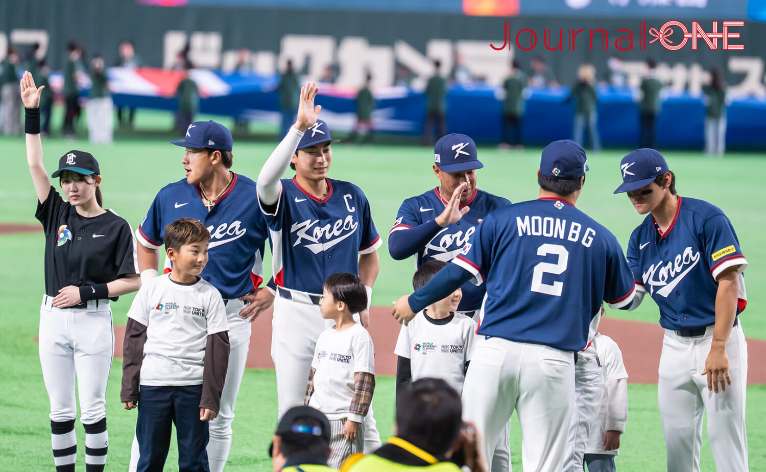 WBC 韓国-豪州戦の試合前セレモニー