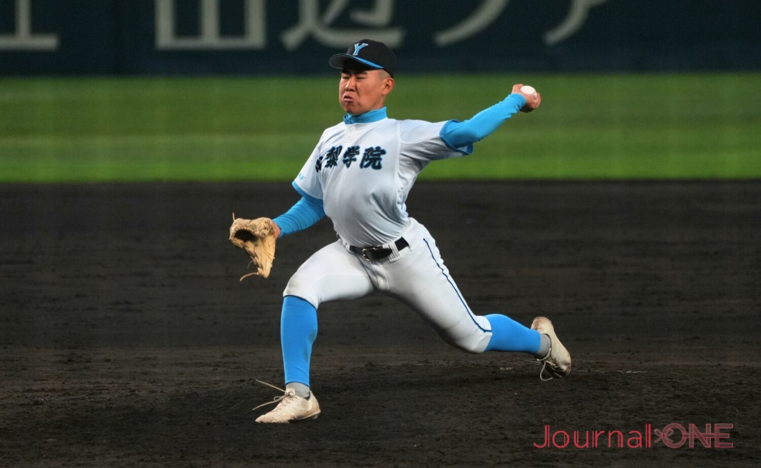 菰田選手負傷退場後に力投した木田投手‐Journal-ONE撮影