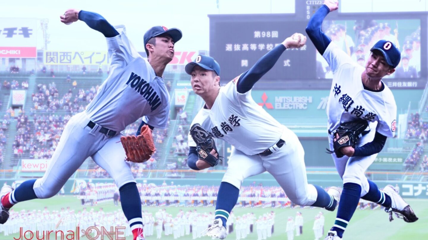 センバツ連覇が潰えた小田翔希（横浜）、末吉良丞、新垣有絃（沖縄尚学）