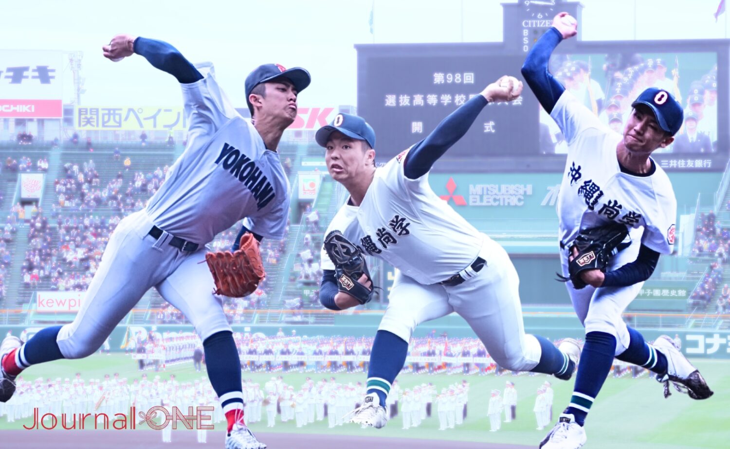 センバツ連覇が潰えた小田翔希（横浜）、末吉良丞、新垣有絃（沖縄尚学）