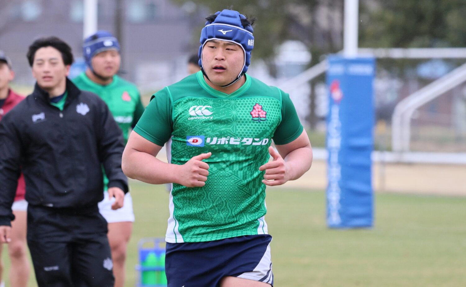 U20日本代表で攻守に運動量あふれるプレーを見せたFL申（慶應義塾大学1年）