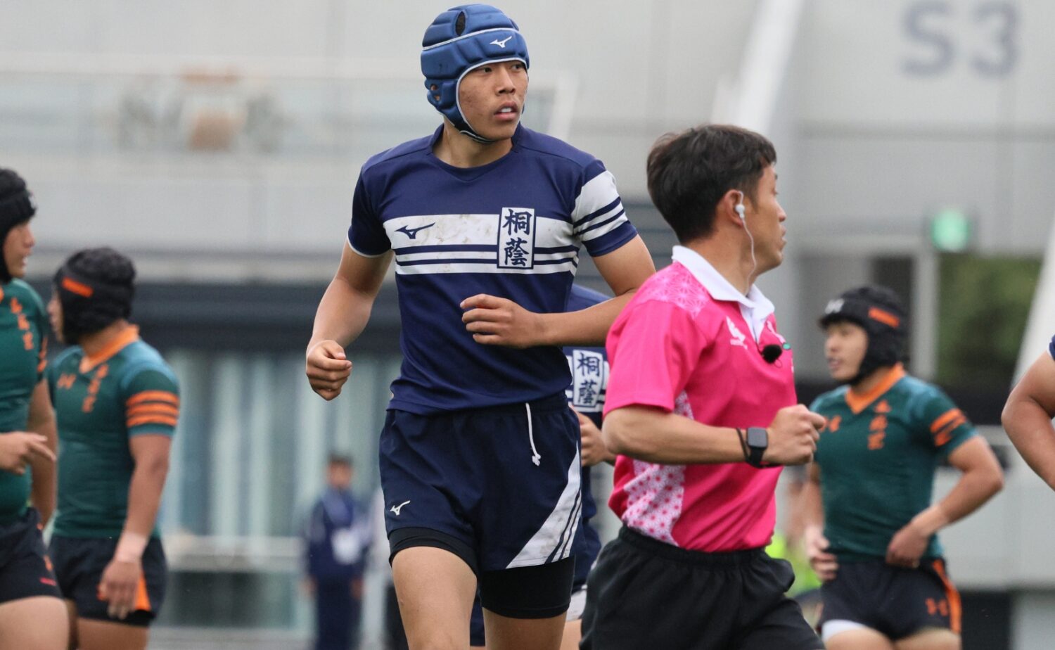 高校ラグビー 桐蔭学園LO原品。藤原監督が「桐蔭のイトジェ」と呼ぶ逸材-斉藤健仁撮影