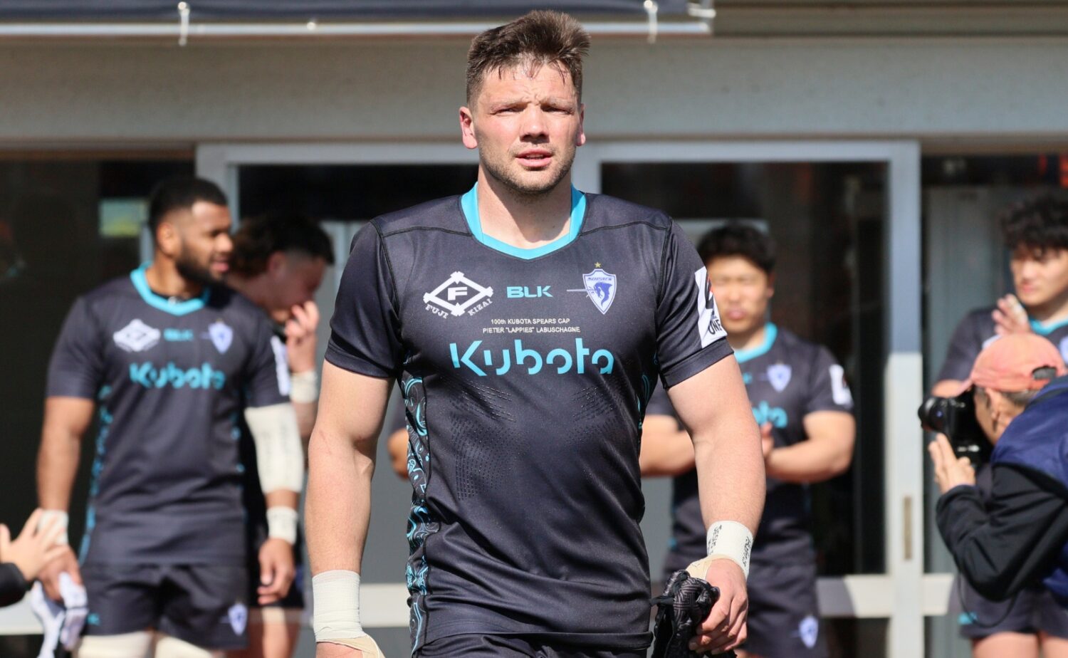 チーム100キャップのFLラピース（スピアーズ）は今季限りで引退-斉藤健仁撮影