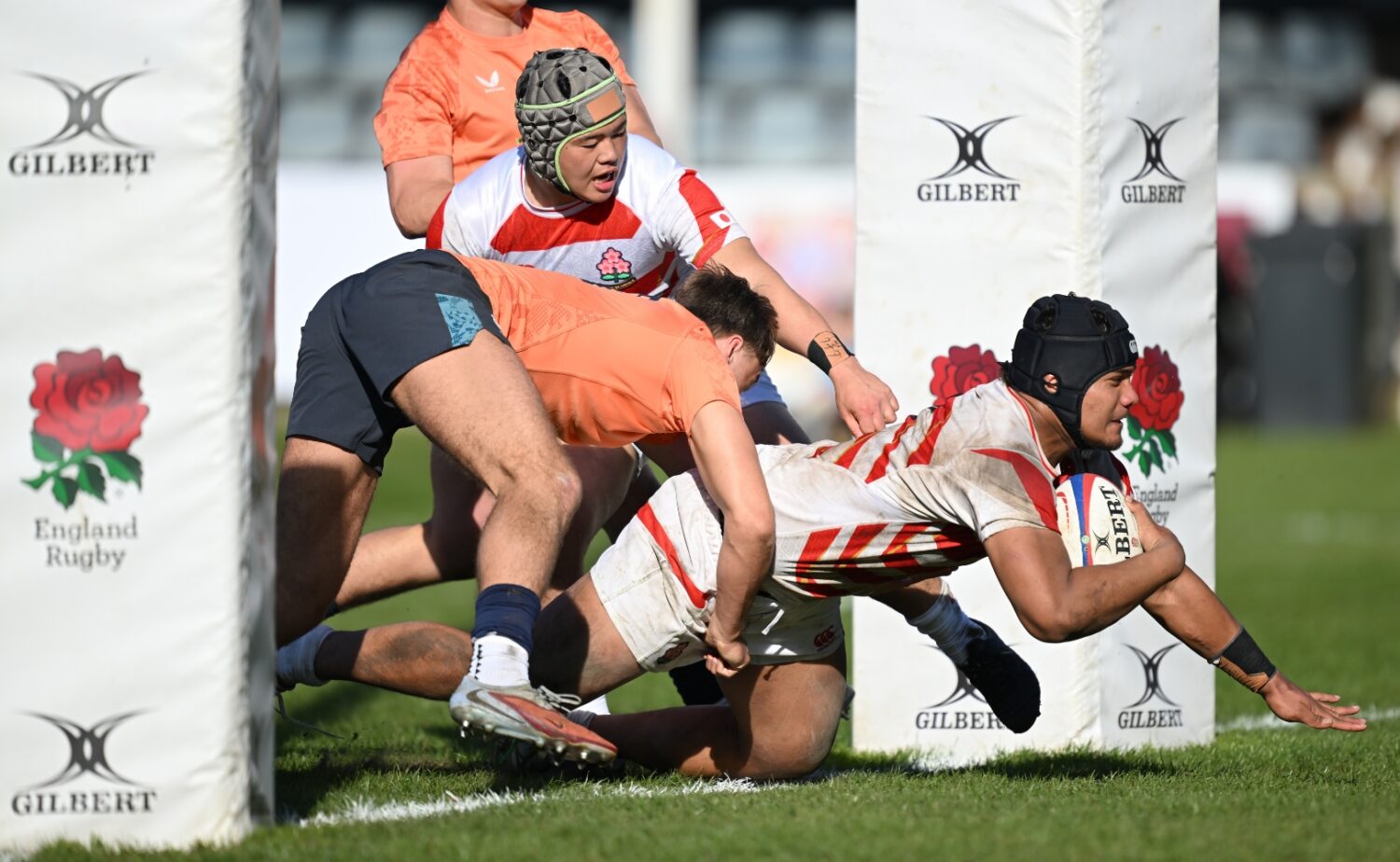 U19イングランド戦でハットトリックを達成したロケティ（C）JRFU