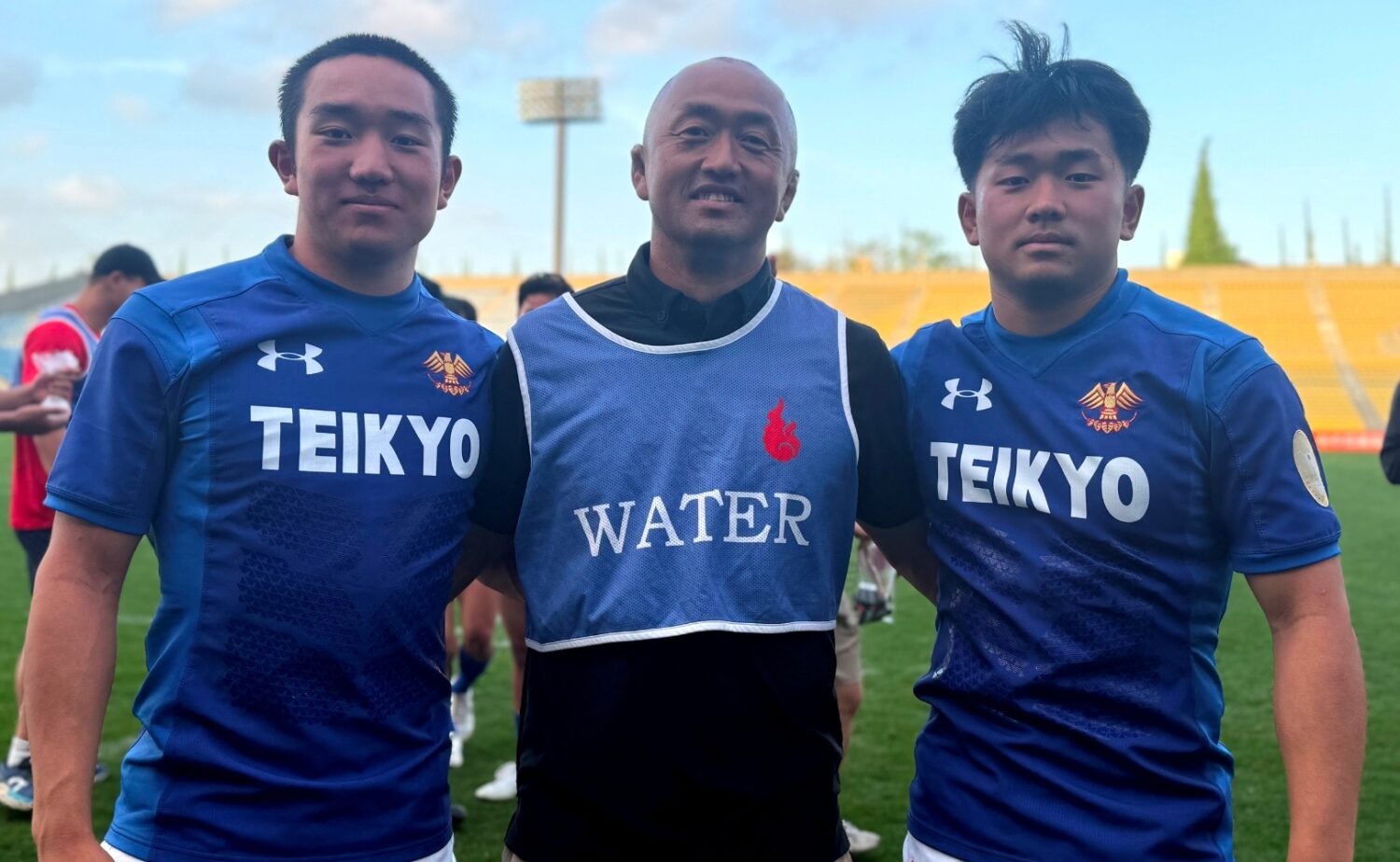 福田ファミリー、左が弟の恒秀道、右が兄の正武‐斉藤健仁撮影