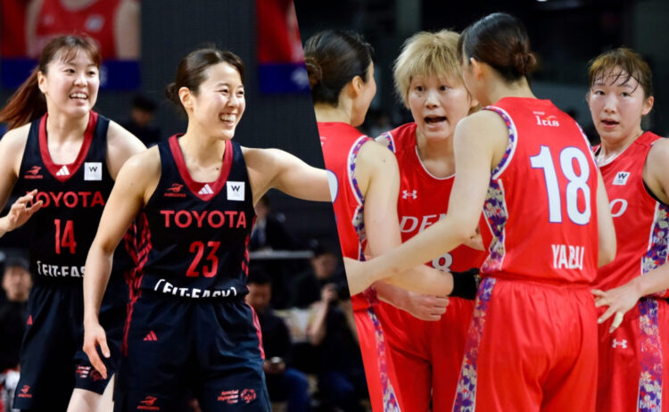 Wリーグファイナル 第1戦で活躍した髙田真希（左）と第2戦で活躍した山本麻衣-永塚和志撮影