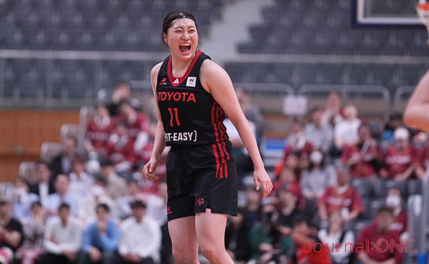 2本の3ポイントを沈めて岡本は叫ぶ‐Journal-ONE撮影