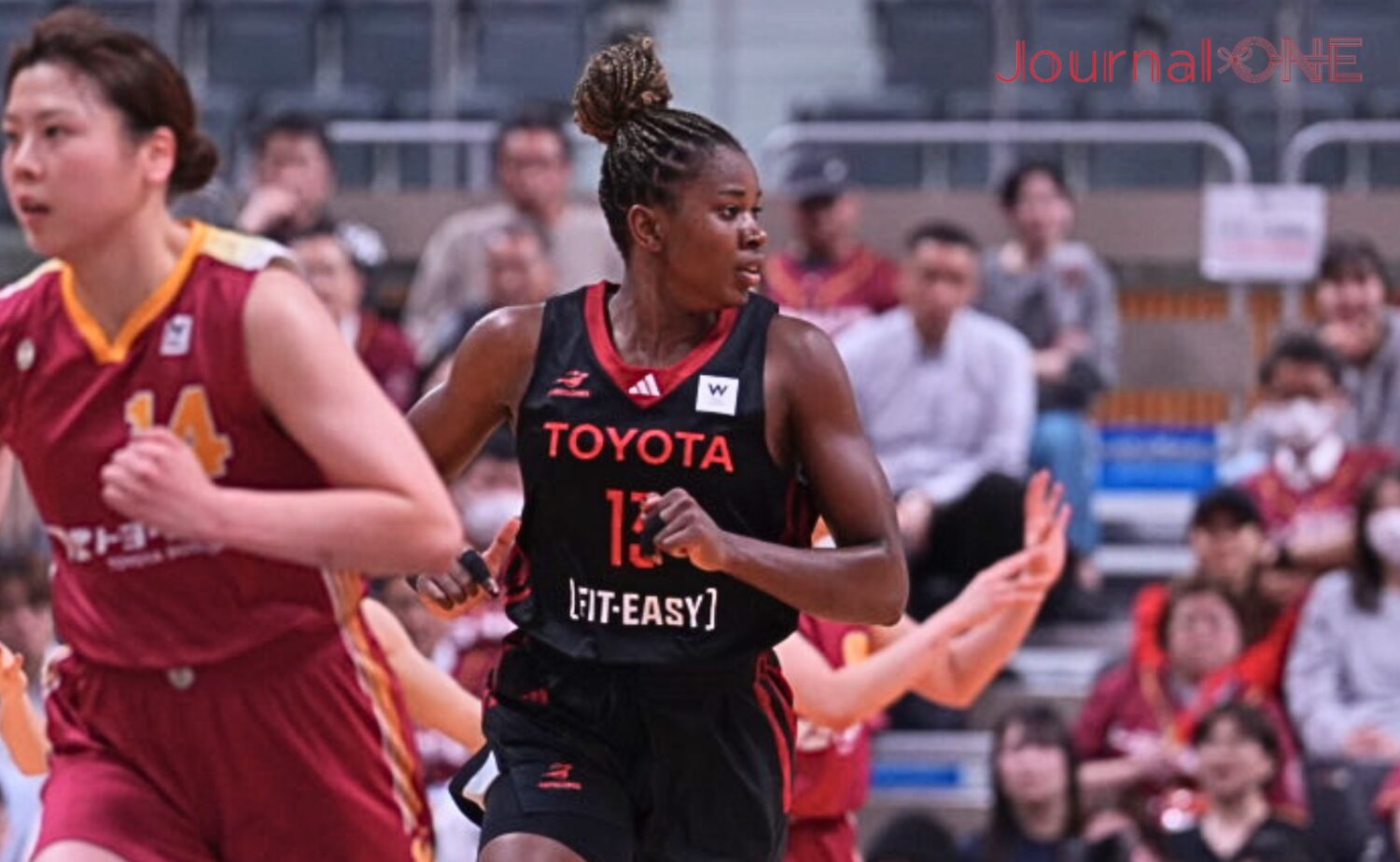 Wリーグ セミファイナル第1戦で11得点11リバウンドのダブルダブルを達成したオコンクウォ スーザン アマカ‐Journal-ONE撮影