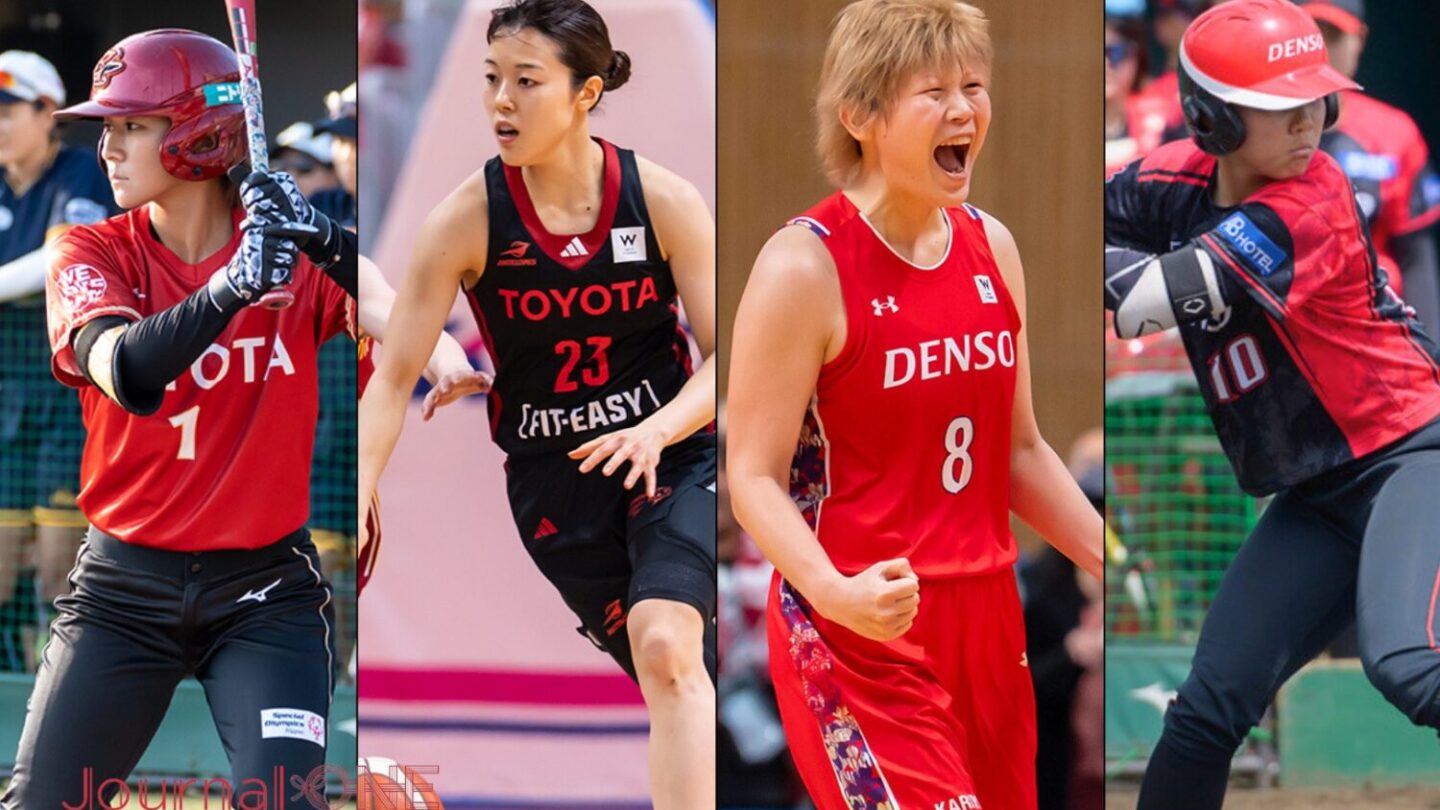 Wリーグファイナルに向け同じ企業のアスリートが応援-Journal-ONE撮影