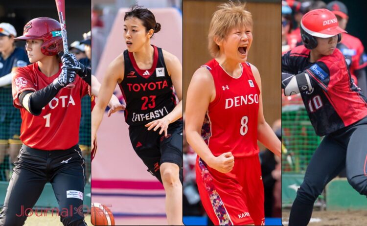 Wリーグファイナルに向け同じ企業のアスリートが応援-Journal-ONE撮影