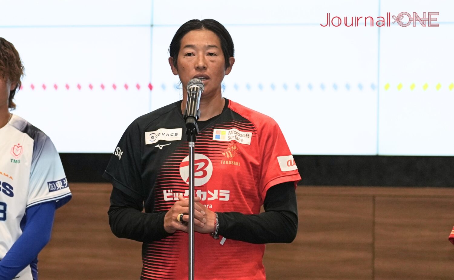 JDリーグ開幕前会見で強い日本のソフトボールを守ると上野由岐子選手-Journal-ONE撮影