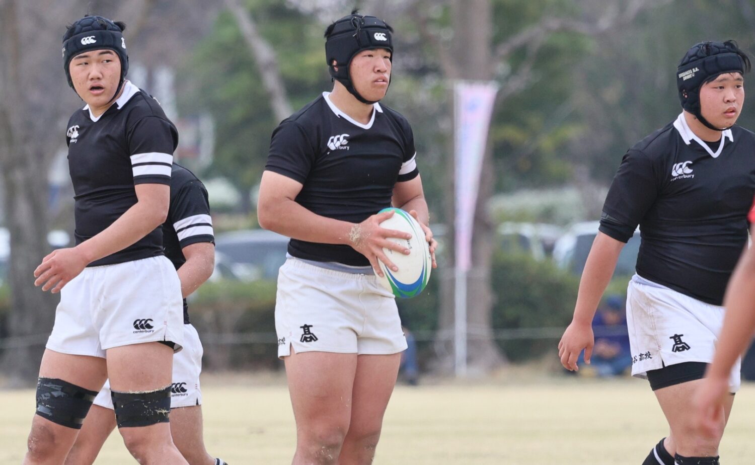 高校ラグビー 熊谷の中心選手の一人CTB田留源太郎-斉藤健仁撮影